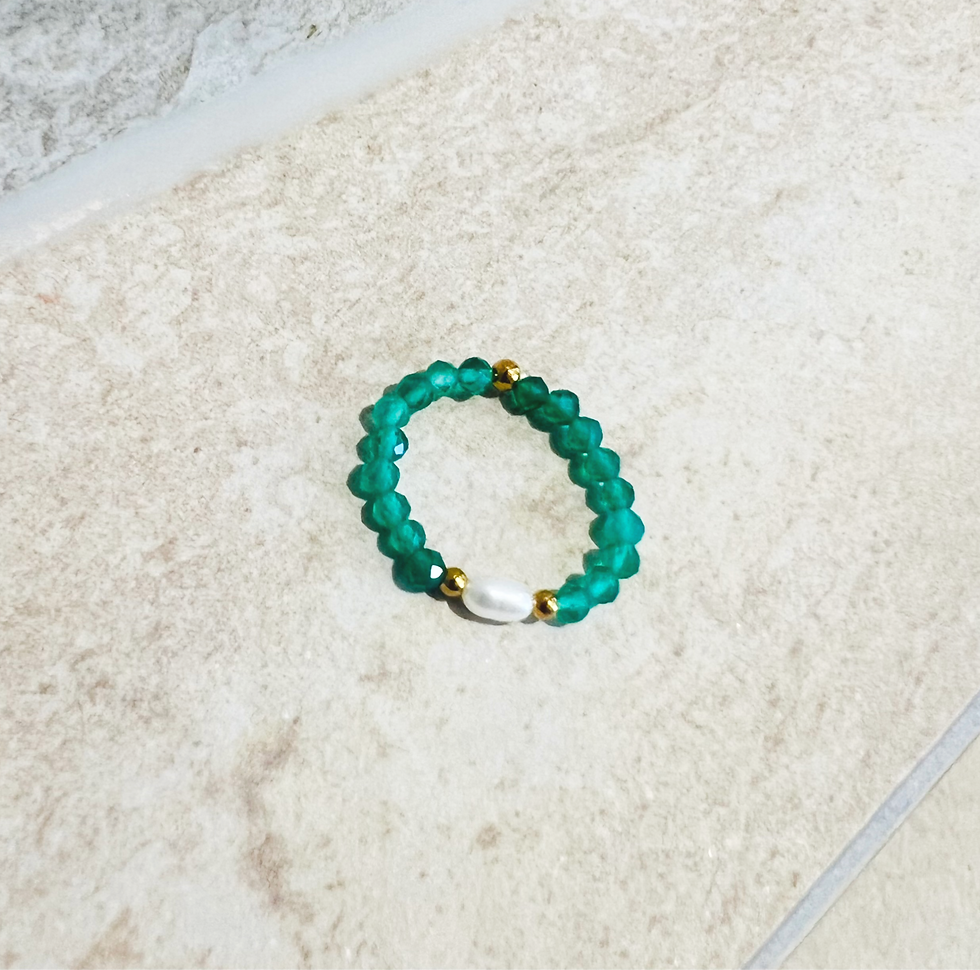 Miniature : Bague minérale - Aventurine