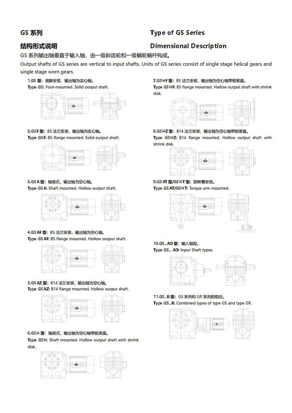 ภาพขนาดย่อ: Helical-Worm Gear Motor S Series
