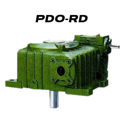 ภาพขนาดย่อ: MCN Worm Gear Reducer PDO-RD เกียร์ทดแบบอัตราทดรอบ2ชั้น, เพลาออกชี้ขึ้นด้านบน ด้านข้าง