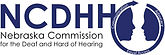 NCDHH logo is two silhouettes of a face looking at each other