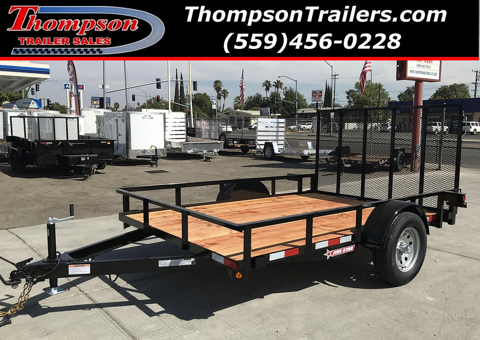 6.5'x10' Railside Utility Trailer at ThompsonTrailers in Fresno (559)456-0228