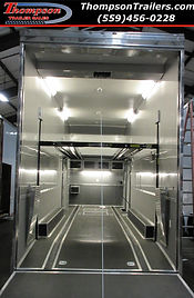 Stacker w/ Rubber Floor, Car Lift, Cabinets, E-Track & more ThompsonTrailers Fresno (559)456-0228
