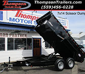 IPT Scissor Dump 7x14x2 14k gvwr at Thompson Trailers in Fresno (559)456-0228