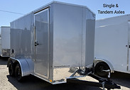 LOOK ST DLX  5'  6'  &  7' Wide Enclosed Trailers at Thompson Trailers in Fresno