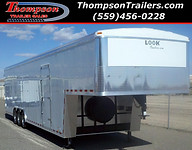 Look Vision Round Top Gooseneck Car Trailer available to order at ThompsonTrailers in Fresno (559)456-0228