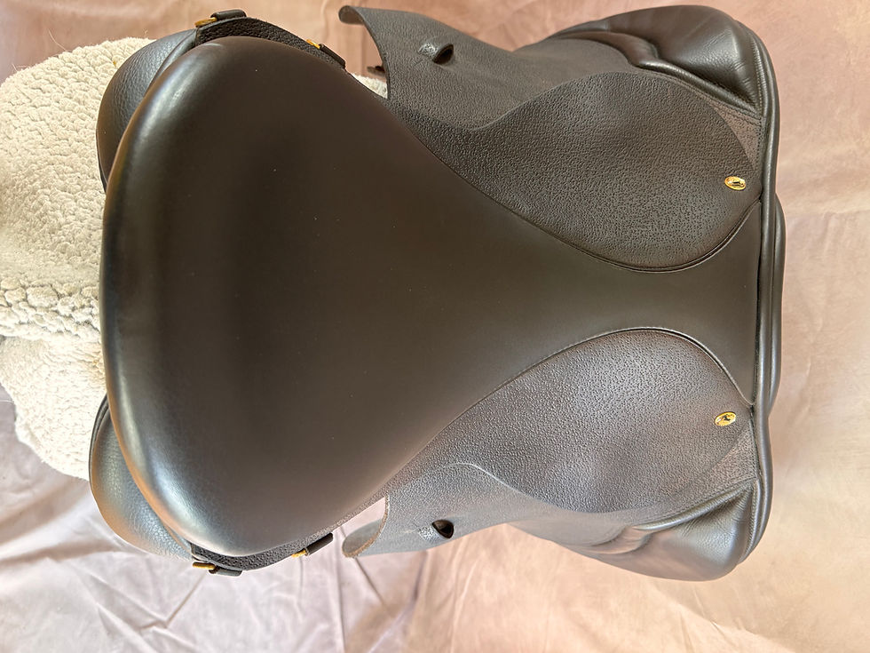 Thumbnail: 17.5" Black Country Wexford Jump Saddle Wide Spring Tree