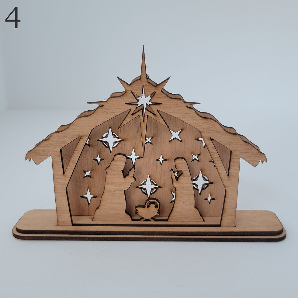 Thumbnail: Laser Cut, Wooden Nativity Scenes, 5 different styles to choose from
