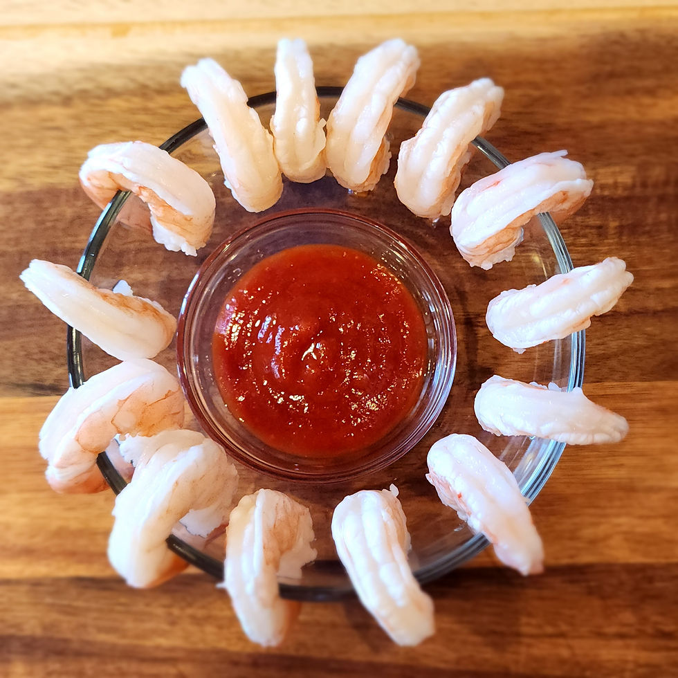 Thumbnail: Freeze Dried, Cooked, Pealed, Deveined, Tail On Shrimp