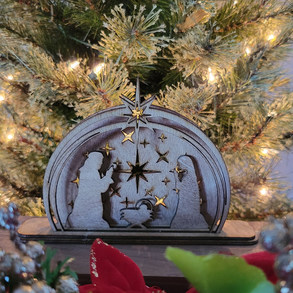 Thumbnail: Laser Cut, Wooden Nativity Scenes, 5 different styles to choose from