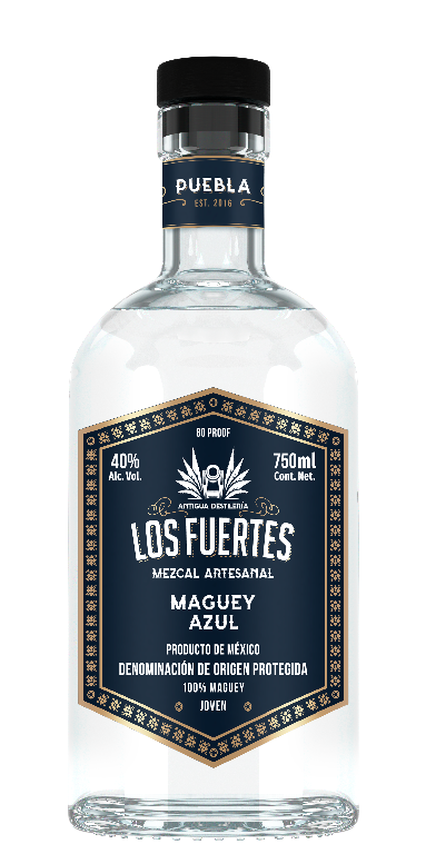 Mezcal Los Fuertes Maguey Azul 750 ml