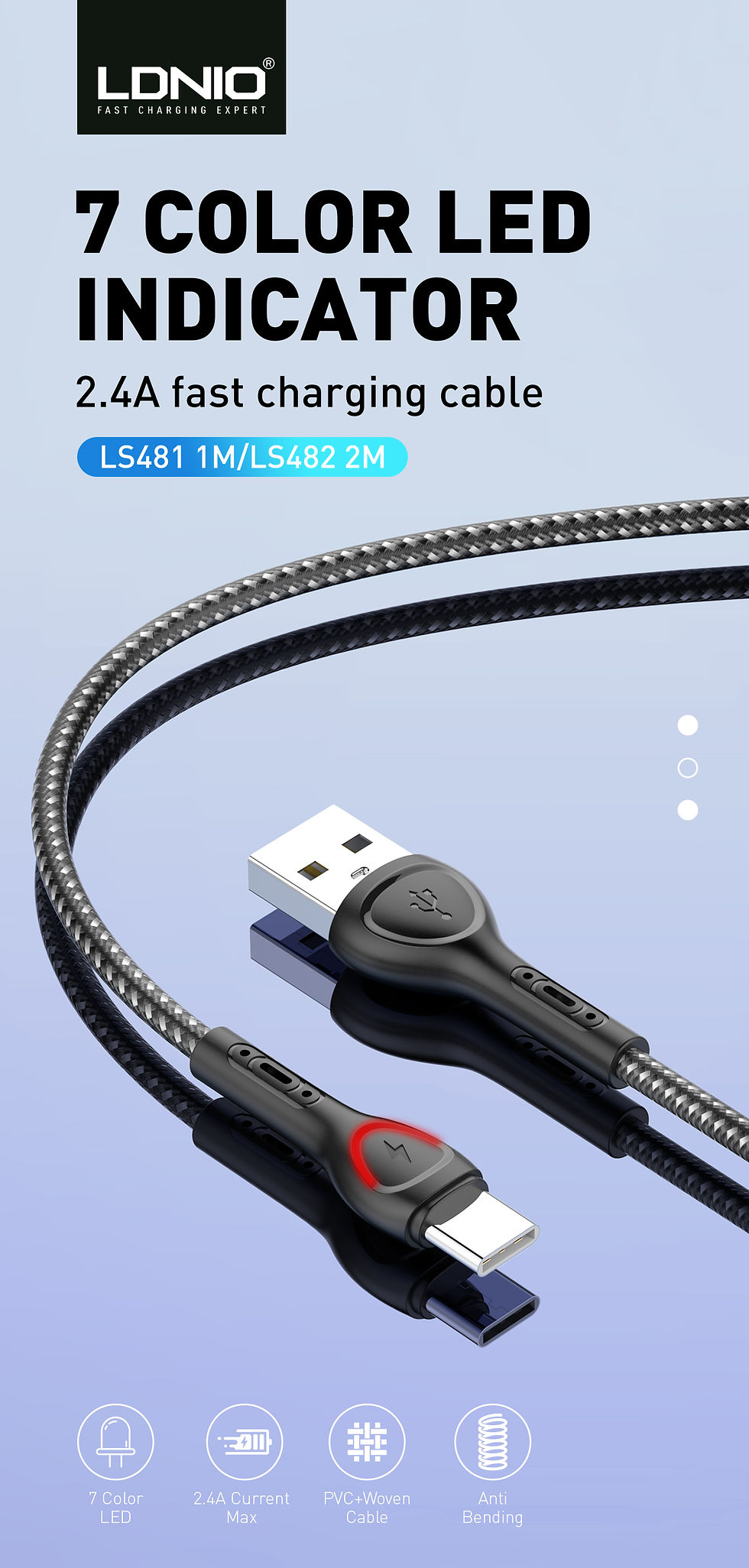 Miniatura: Cable Color Led Indicador LS482 - LDNIO