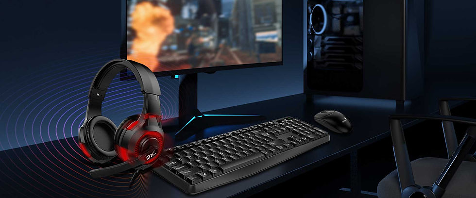 Miniatura: HEADSET GENIUS GAMING HS-G600 VIBRADOR Negro