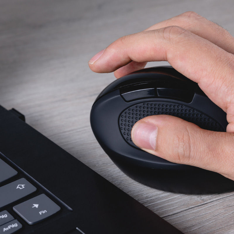 Miniatura: Mouse inalámbrico ergonómico - Klip Xtreme KMW - 500