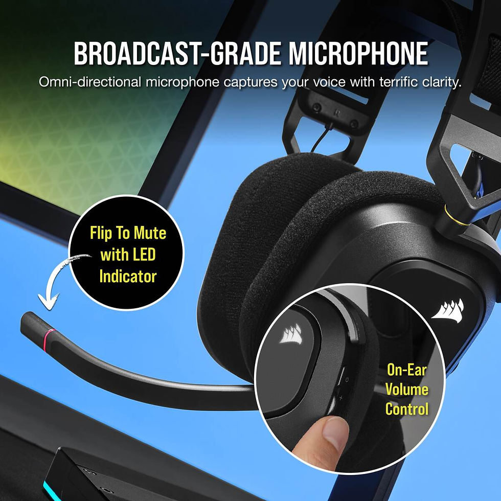 Miniatura: HEADSET AUDIFONOS CORSAIR HS80 WIRELESS Premium Gaming Headset with Spatial Audi | Lumbisí - Cumbayá - Quito