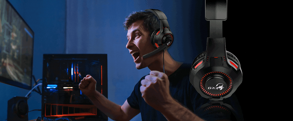 Miniatura: HEADSET GENIUS GAMING HS-G600 VIBRADOR Negro
