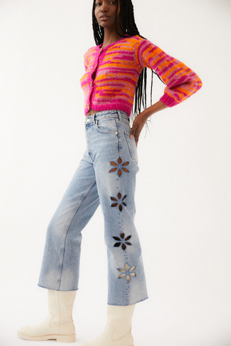 Yoyocha25 】STUDS DETAIL DENIM PANTS Yoyocha25 】STUDS DETAIL