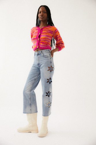 【Yoyocha25 】STUDS DETAIL DENIM PANTS ed88f3e8-4a1c-4b1a-84c5-