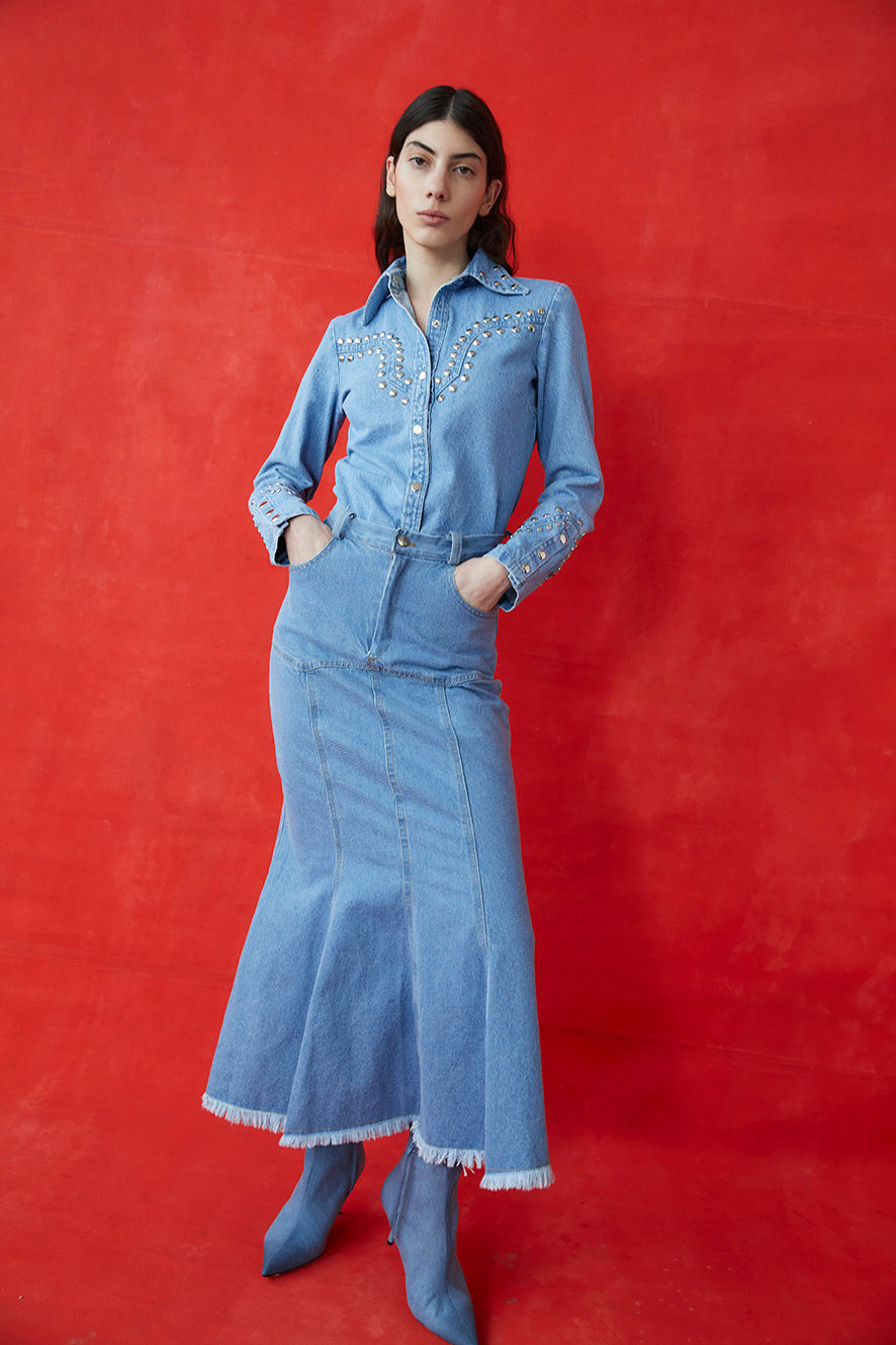 Thumbnail: Lucille Denim Skirt