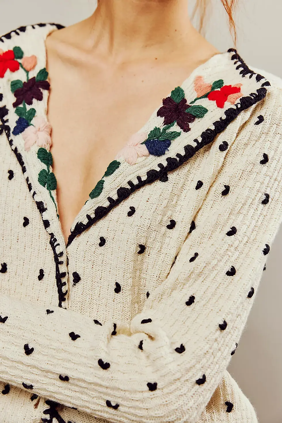 Thumbnail: Farah HandKnitted Wool Cardi