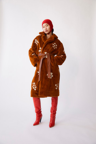 Camelot - Hand Embroidered Faux Fur Coat | website