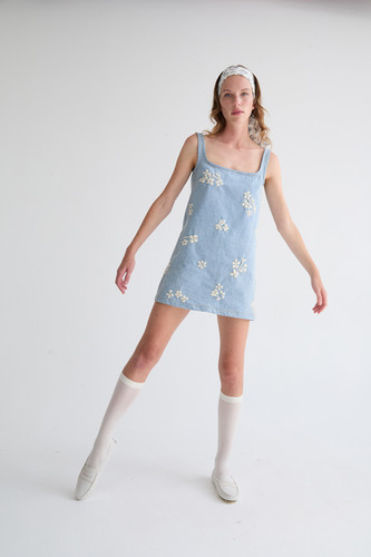 knee length dresses for ladies Dakota Lemon Puff-Sleeve Midi Dress – Club L London main image 1