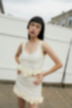 Thumbnail: Mimi Rosette Linen Skirt