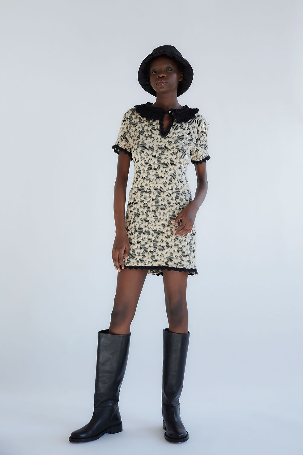 Nana Jaquard Floral Dress