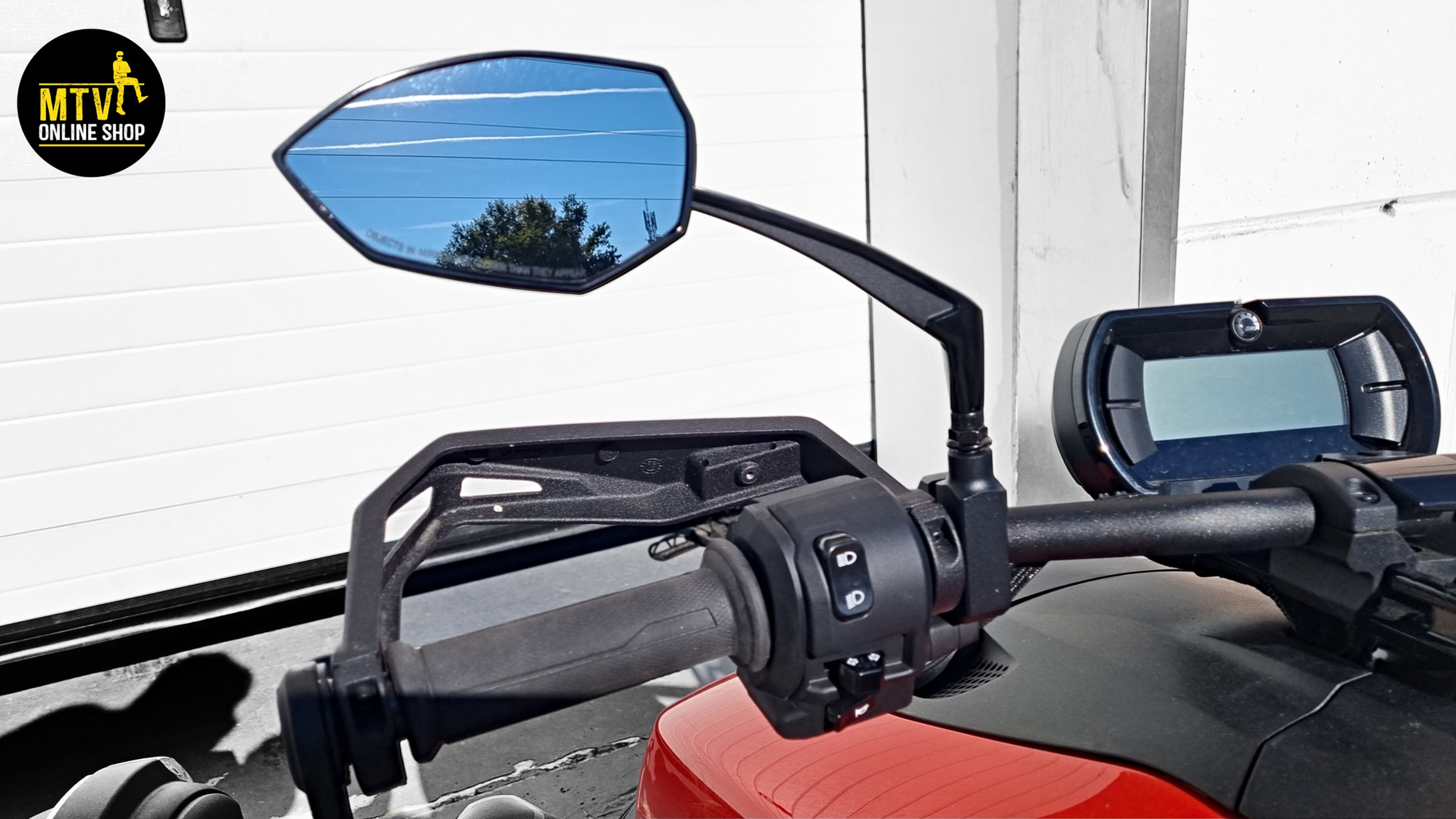 Ryker Phantom Mirrors with extra Mount option