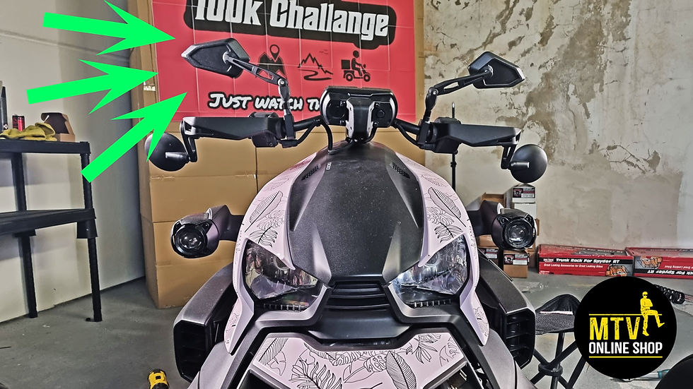 Thumbnail: Ryker Sporty Mirrors with extra Mount option