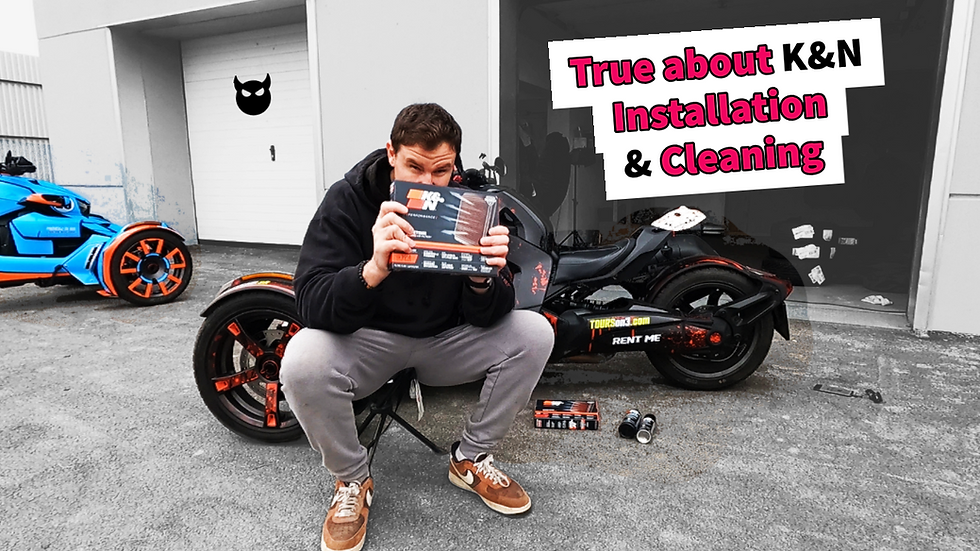 K&N Filter - True Review & Tips, Installation + Cleaning #CanAm #RYKER