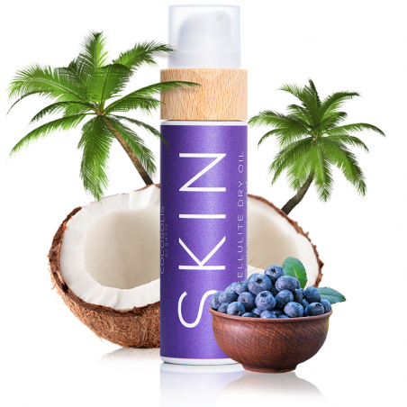 Flacon SKIN Cellulite Dry Oil, noix de coco et myrtilles