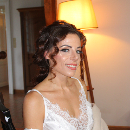 Témoignage / Avis de Cindy mariée au manoir de corny, maquillage coiffure Angéline Ange et Cils