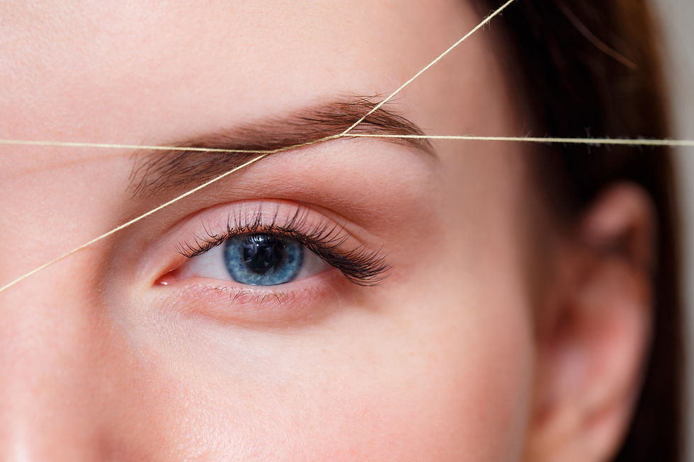 restructuration épilation au fil sourcils