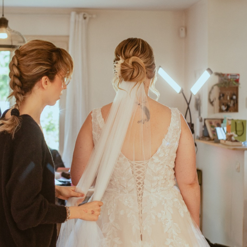 Avis Mariages.net Margaux maquillage coiffure mariée
