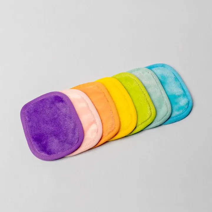 Disques démaquillants arc-en-ciel: parfaits pour le nettoyage quotidien du visage