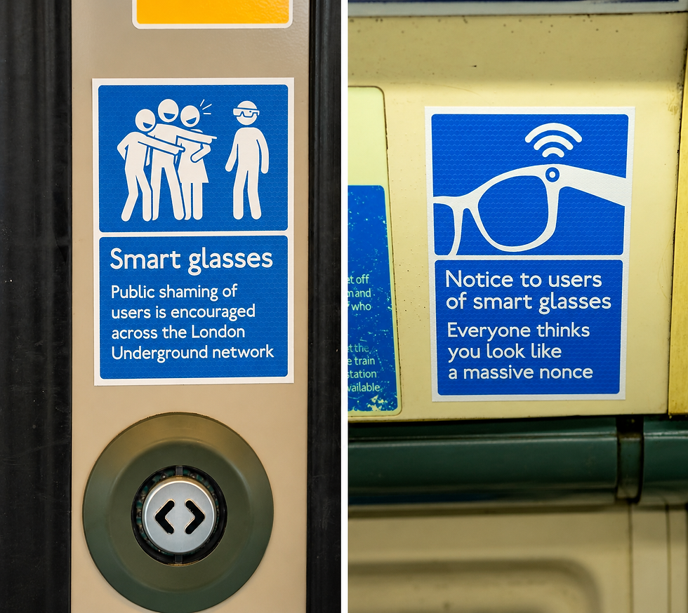 smart glasses campaign tube
