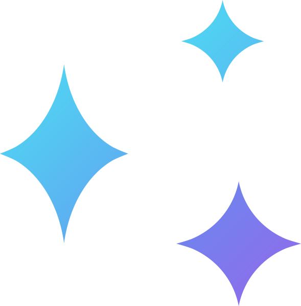 Purple and blue stars graphic element