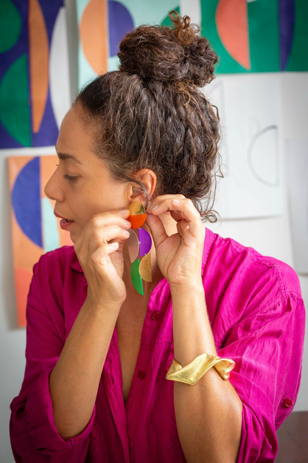 Brinco Meia Lua Inteira