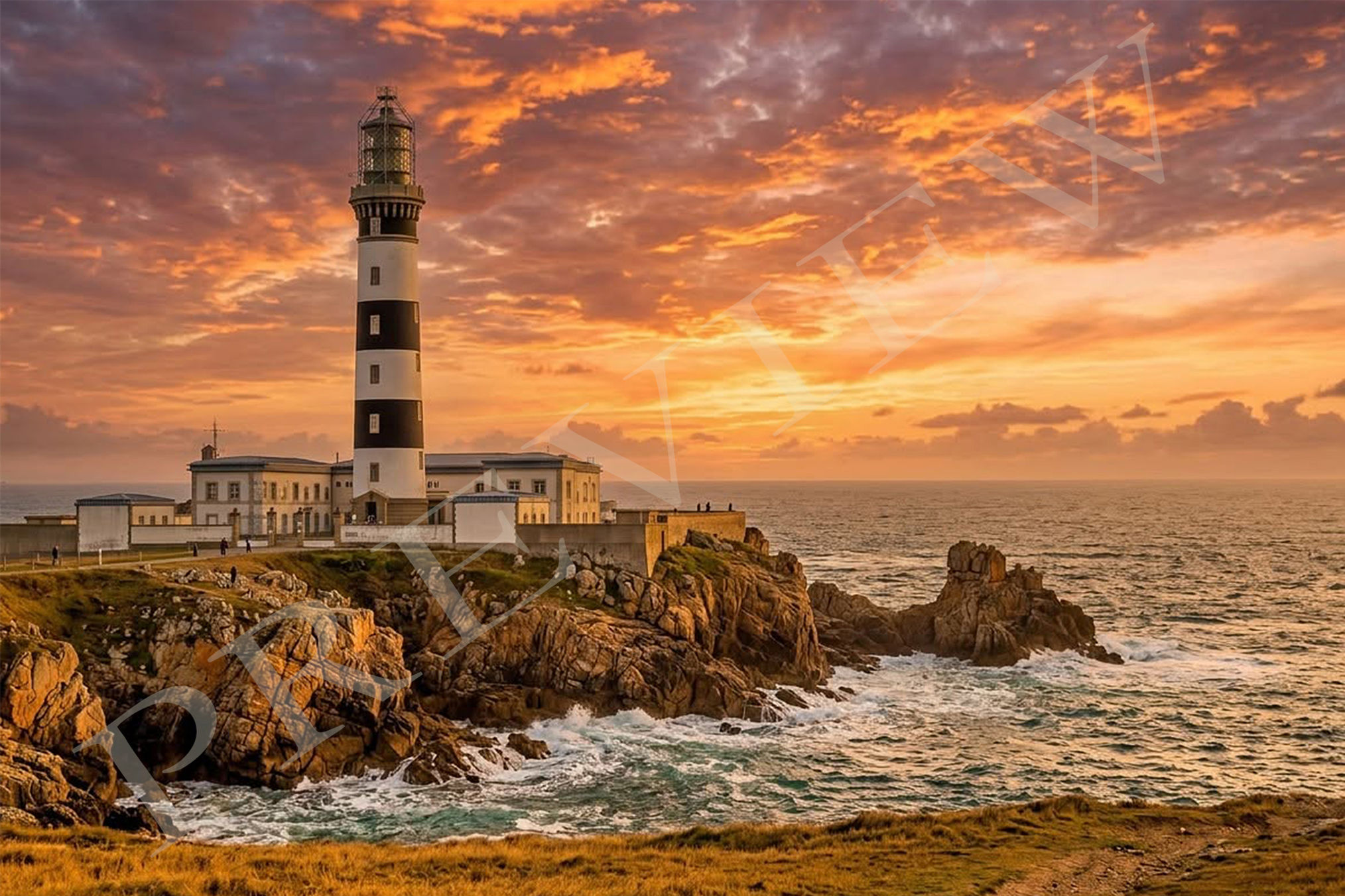 Créac'h Lighthouse at Sunset