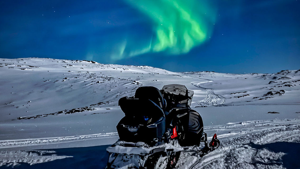 Mountain snowmobile safari
