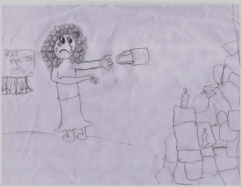 Desenho feito por aluno