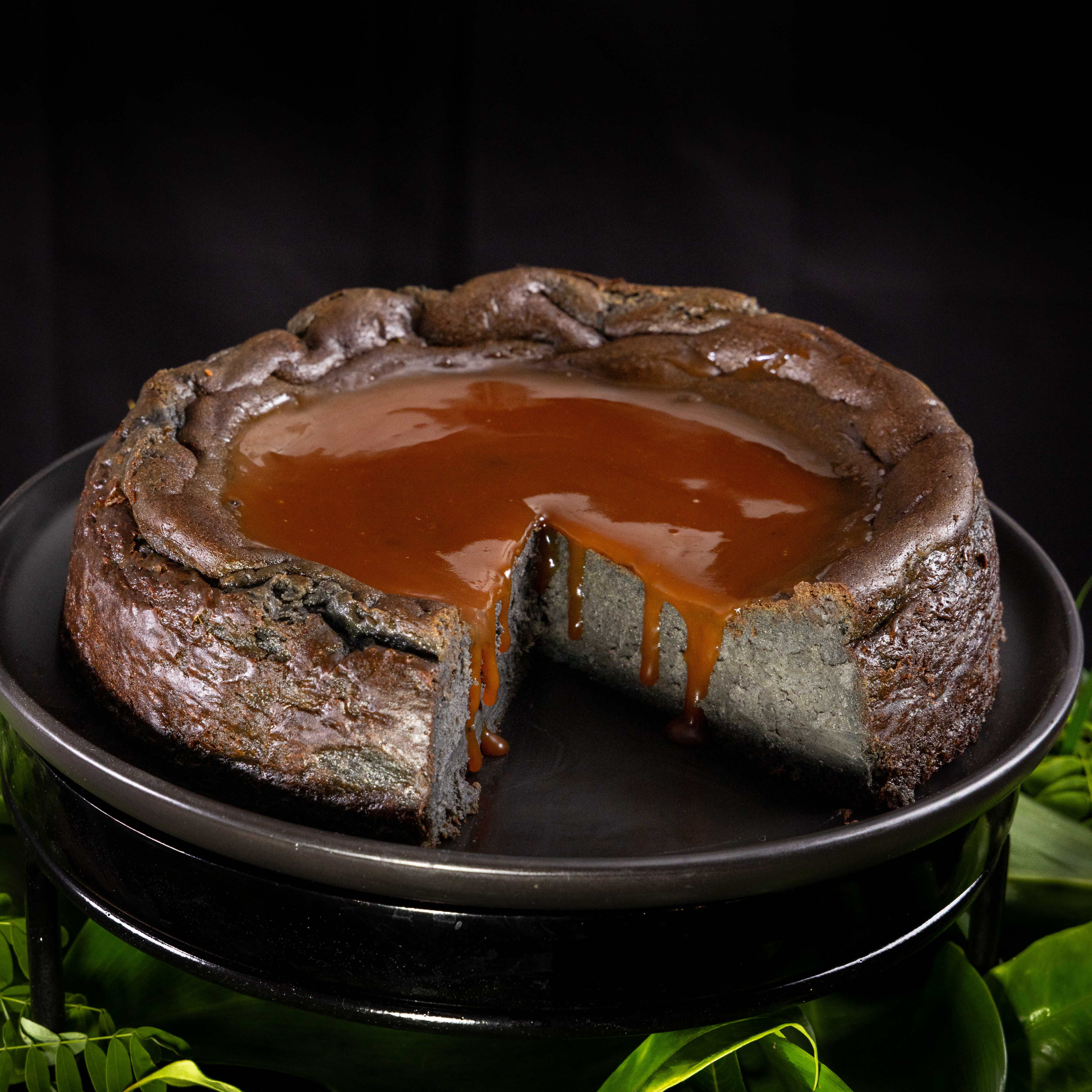 Toasted Black Sesame with Miso Caramel Sauce