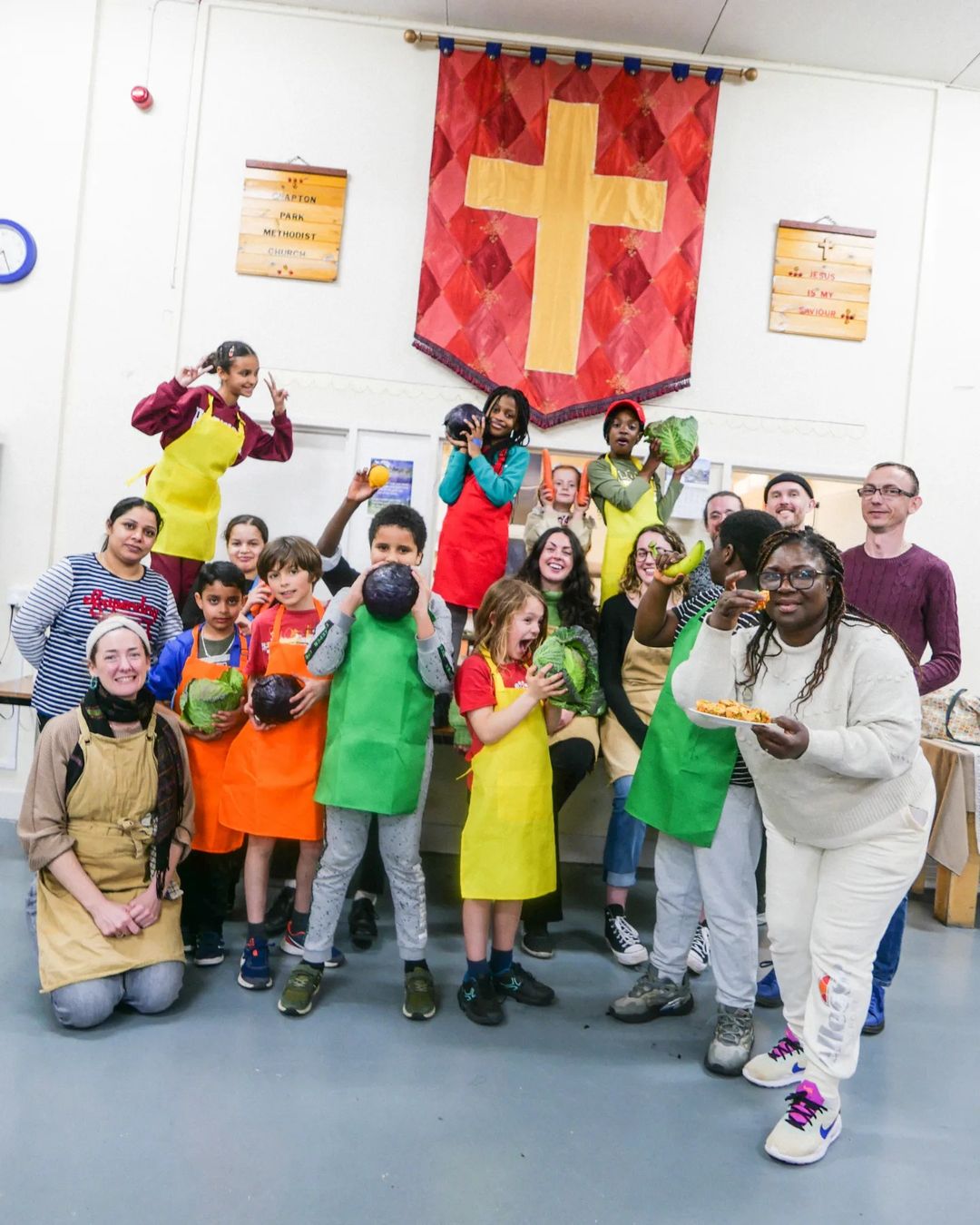 Young people and volunteers at Chatsworth Youth Club