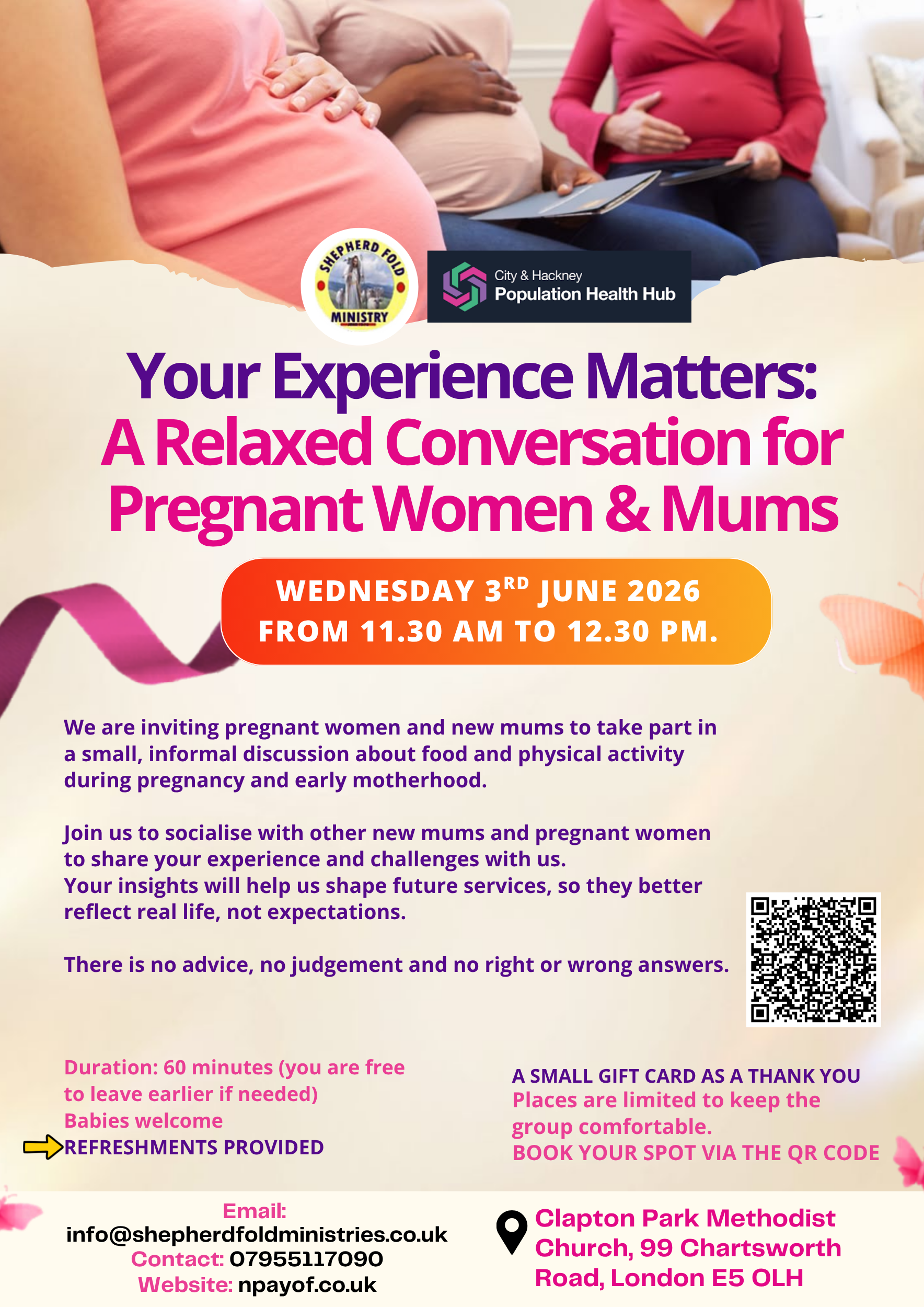 Your Experience Matters event flyer