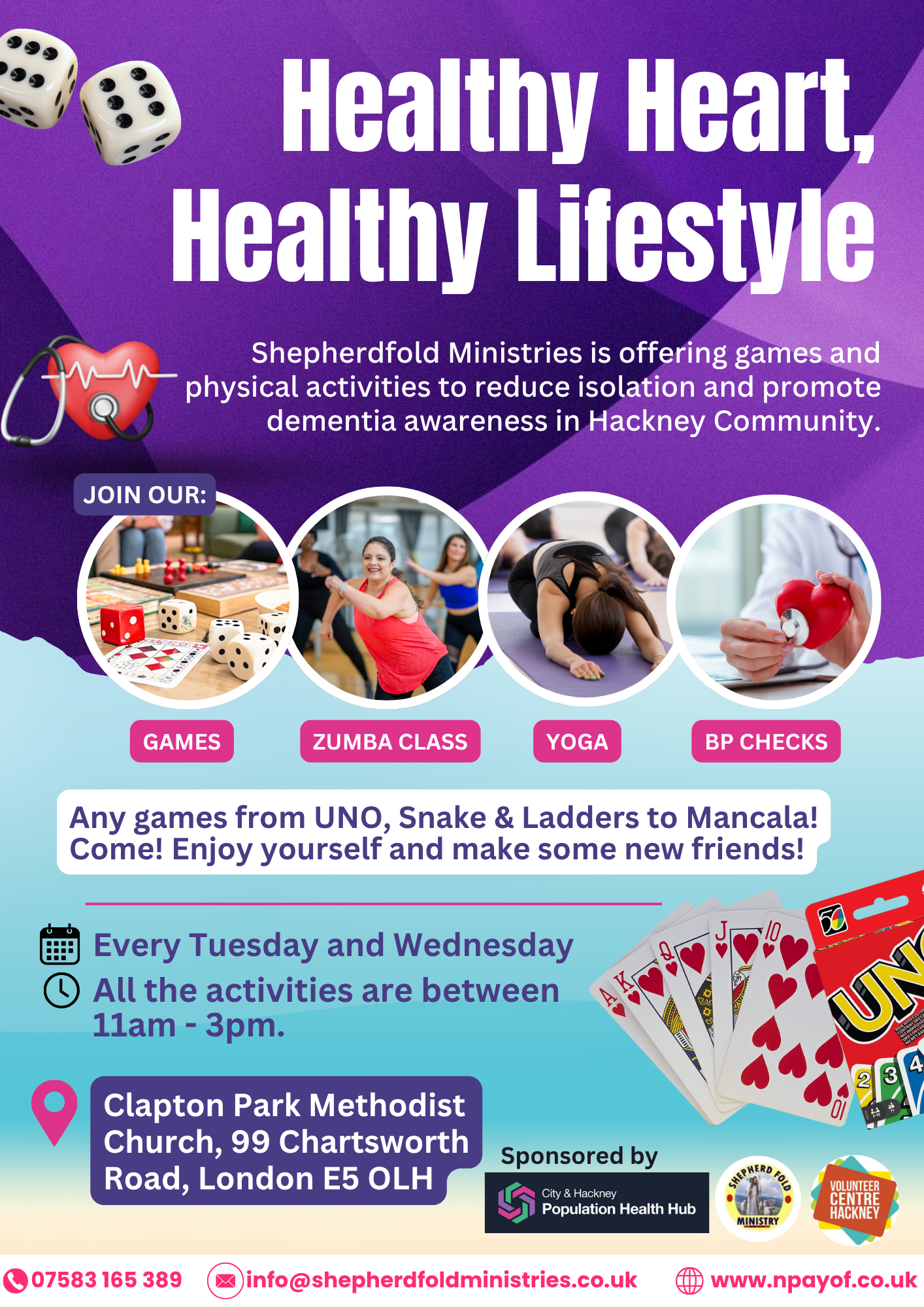 Healthy Heart, Healthy Lifestyle event flyer