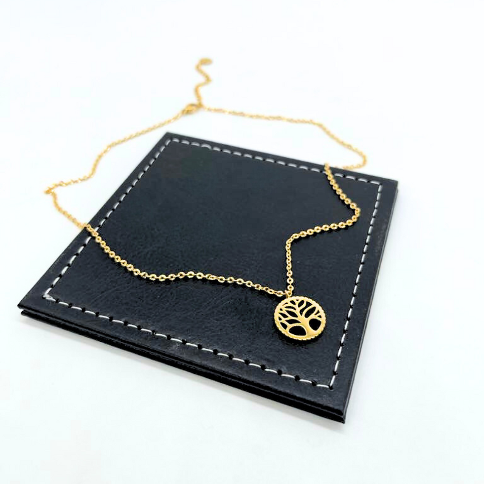 Collier - acier inoxydable - Or