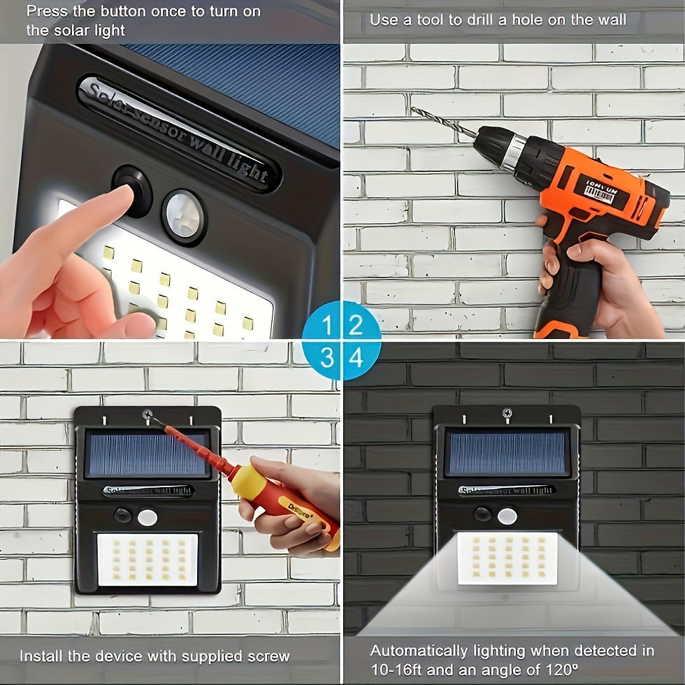 Miniatura: 1/2/4pcs Smart Solar Lights Exterior Wall Lights Outdoor 20 LEDs 3 Modes Motion 