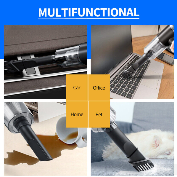 Miniatura: 6000Pa Mini Portable Vacuum Cleaner High Power Powerful Dust Removal Appliance A