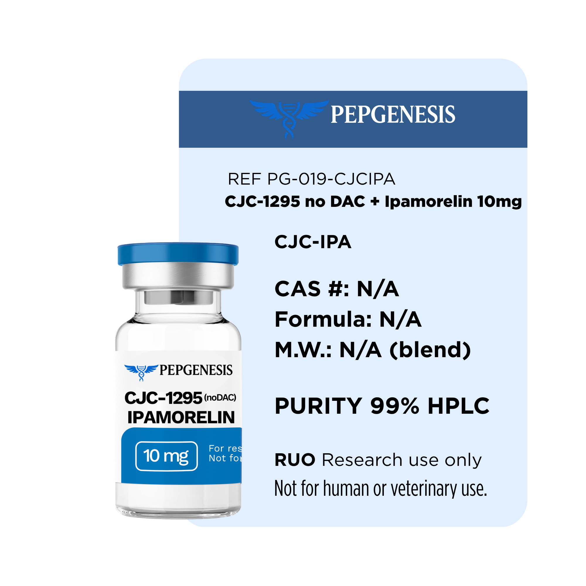 CJC-1295 no DAC +Ipamorelin 10mg