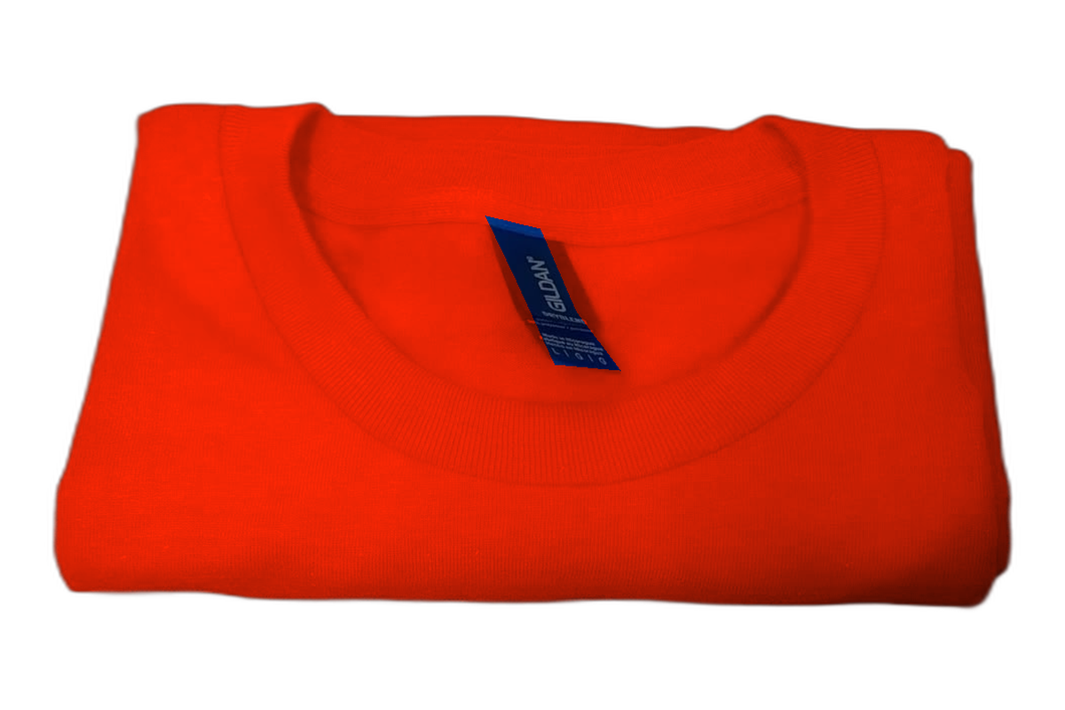 Camiseta Gildan sin diseño — Orange